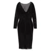 Elisabetta Franchi Tulle Midi Dress In Black