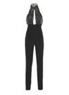 Elisabetta Franchi Jumpsuit With Paillettes In Black