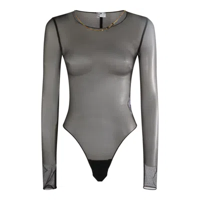 Elisabetta Franchi Dresses Blacks And Greys In Gray