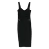 Elisabetta Franchi Fitted Black Dress With Sweetheart Neckline In Black