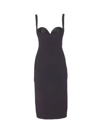 Elisabetta Franchi Fitted Dress With Adjustable Shoulder Straps In Multi