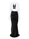 Elisabetta Franchi Ruched-skirt Dress In Multi
