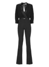 Elisabetta Franchi Horsebit Combined Jumpsuit In Black