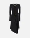 Elisabetta Franchi Necklace-detail Midi Dress In Black