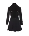 Elisabetta Franchi Embroidered-logo Mini Dress In Black