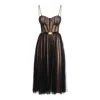 Elisabetta Franchi Dresses Blacks And Greys In Brown