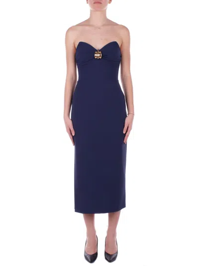 Elisabetta Franchi Dresses Blue In Blu Verde