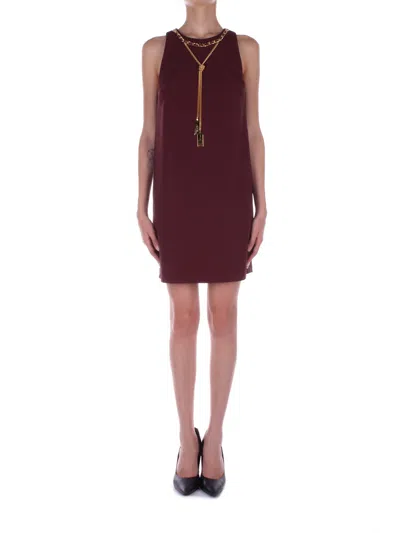 ELISABETTA FRANCHI ELISABETTA FRANCHI DRESSES BORDEAUX