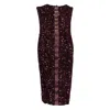 Elisabetta Franchi Sequin-embellished Midi Dress In Brown