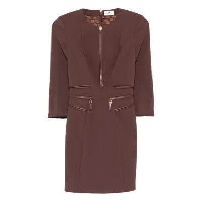 Elisabetta Franchi Dresses Brown
