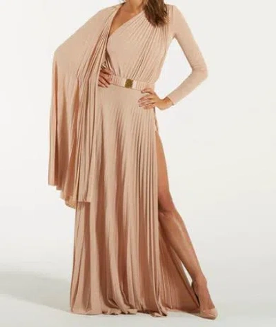 Elisabetta Franchi Women's Stretchy Viscose Blend Dress In Flesh-colored