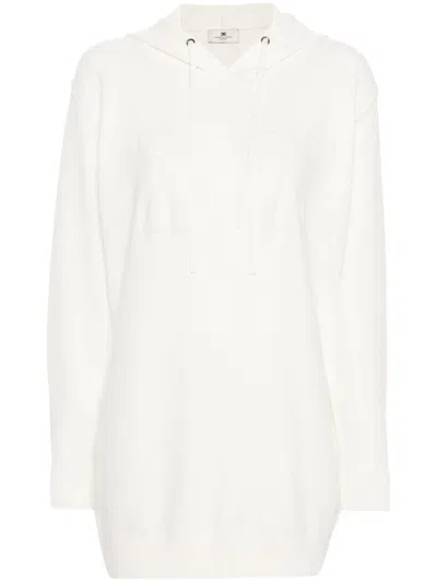 Elisabetta Franchi Sweatshirtkleid Mit Kapuze In Beige
