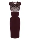 Elisabetta Franchi Dress In Burgundy