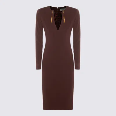 ELISABETTA FRANCHI DRESSES MERLOT