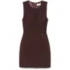 Elisabetta Franchi Crepe Mini Dress In Multicolor