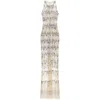 Elisabetta Franchi Pixel-pattern Sequin-embroidered Tulle Red Carpet Dress In Multicolor