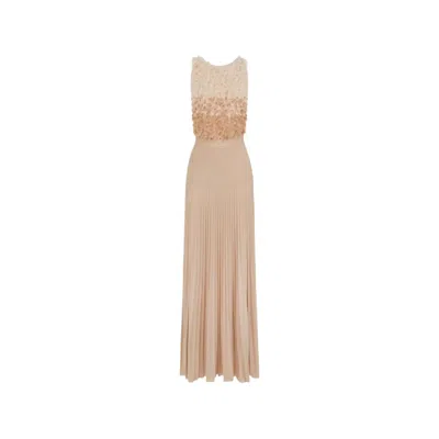 Elisabetta Franchi Red Carpet Dresses Pink In Brown