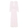 Elisabetta Franchi Ruffled Georgette Maxi Dress In Pink