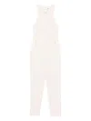 Elisabetta Franchi Zip-front Sleeveless Jumpsuit In Pink