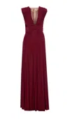 Elisabetta Franchi 'red Carpet' Dress In Burgundy
