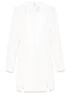 Elisabetta Franchi Single-breasted Crepe Blazer In White