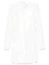 Elisabetta Franchi Single-breasted Crepe Blazer In White