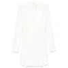 Elisabetta Franchi Single-breasted Crepe Blazer In White
