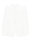 Elisabetta Franchi Suit With Shawl Lapel In White