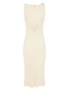 Elisabetta Franchi Abito Midi Giallo Chiaro In Stile Corsetto In Vita In Yellow