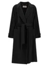 Elisabetta Franchi Dressing Gown Coat Coats And Trench Coats Black In Black
