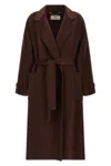 Elisabetta Franchi Dressing Gown Coat Coats And Trench Coats Brown In Brown
