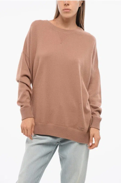 Elisabetta Franchi Dropped Shoulder Tricot Sweater