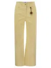 Elisabetta Franchi Straight Cut Cotton Jeans With Belt Loops