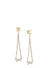 Elisabetta Franchi Earrings With Bow In Golden