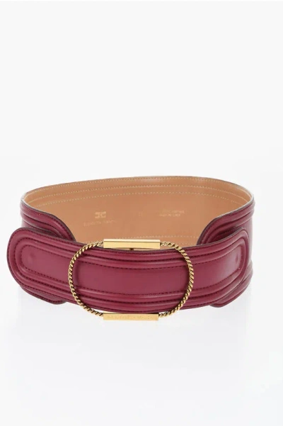 Elisabetta Franchi Eco-leather With Logoed Jewel
