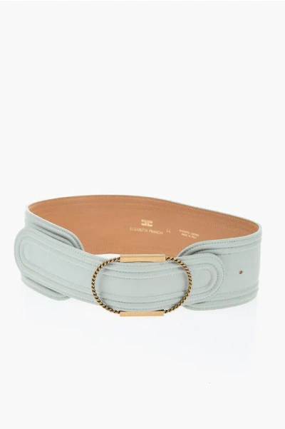 Elisabetta Franchi Eco-leather With Logoed Jewel