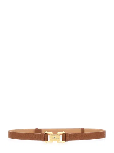 Elisabetta Franchi Eco-leather Belt In Brown