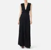 Elisabetta Franchi Red Carpet Lurex Jersey Dress In Black