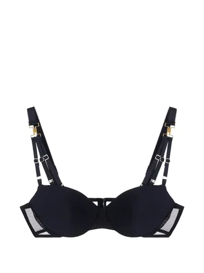 Elisabetta Franchi Elastic-straps Bra In Black