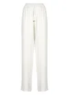 Elisabetta Franchi Crepe Pants In White
