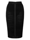 Elisabetta Franchi Elasticated-waistband Midi Skirt In Black