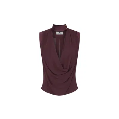 Elisabetta Franchi Elegant Blouse In Brown