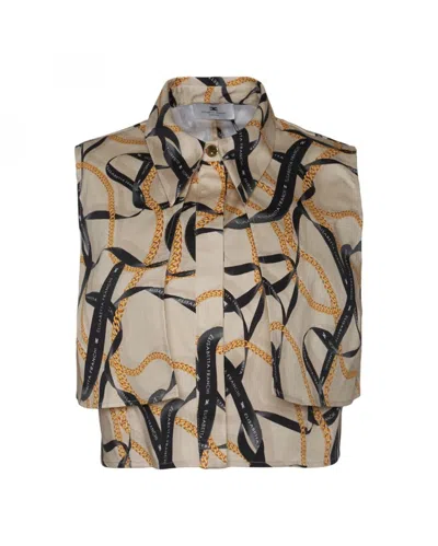 Elisabetta Franchi Elegant Blouse For Spring/summer 2026 In Brown