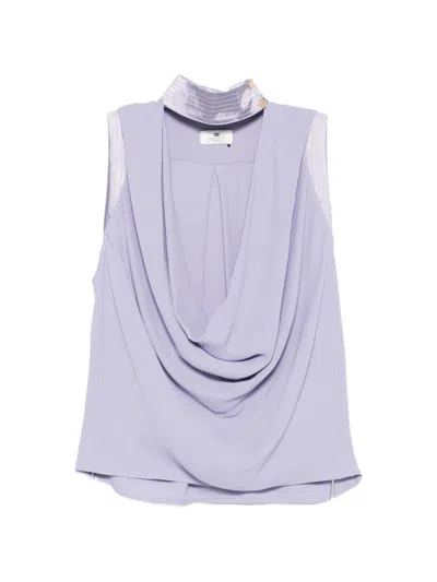Elisabetta Franchi Elegant Blouse For Ss26 In Purple