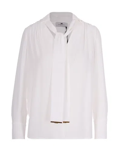 Elisabetta Franchi Elegant Casual Mini Shirt For Women In Avorio