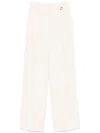 Elisabetta Franchi Contrasting-topstitching Crepe Trousers