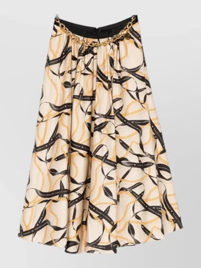 Elisabetta Franchi Elegant Mini Skirt In Crema