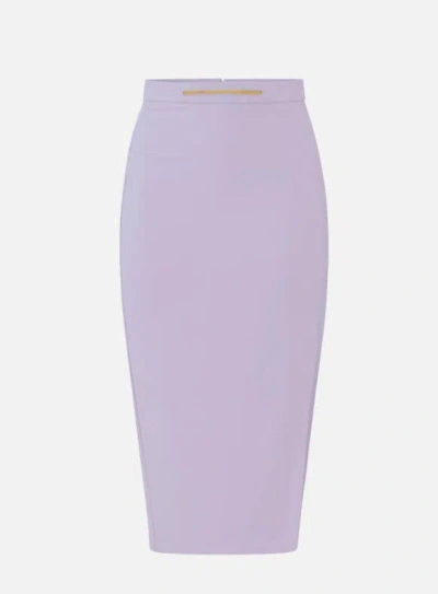Elisabetta Franchi Elegant Mini Skirt In Purple