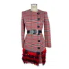 Elisabetta Franchi Red Cotton Dress In Red