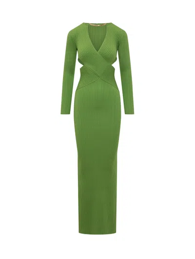 Elisabetta Franchi Elegant Suit Dress In Aloe